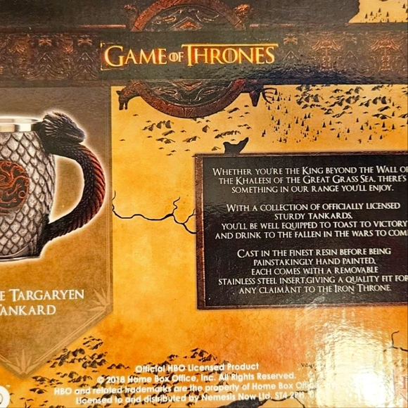 ( 2 ) Game of Thrones Tankards, 2 Pounds, Silver/Gold/Red/ Black/Blue - Picture 13 of 13